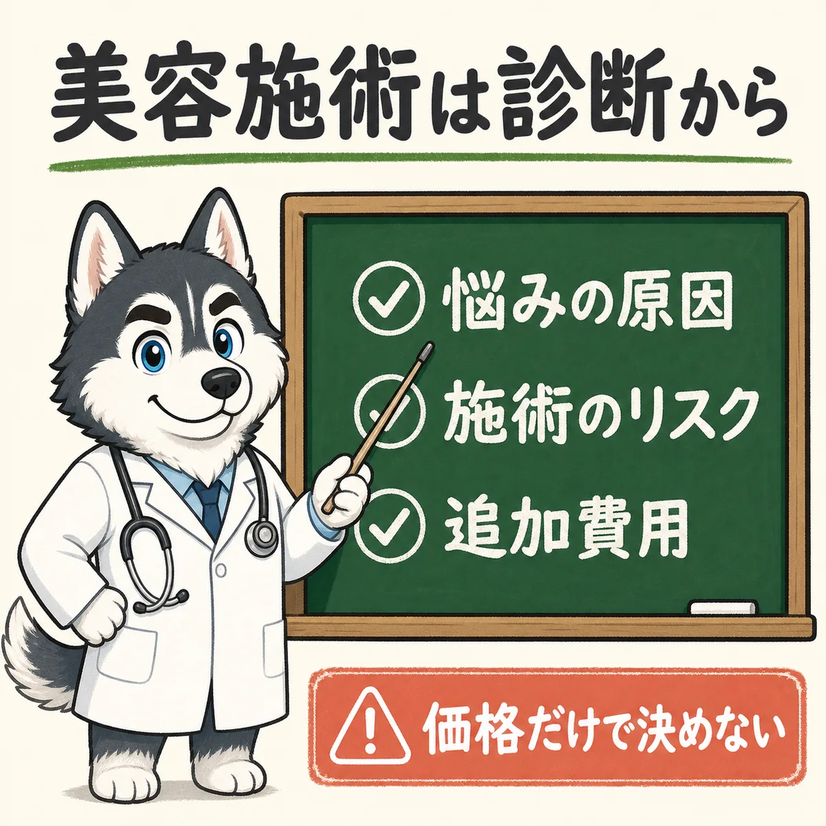 美容施術を診断から考えるポイント