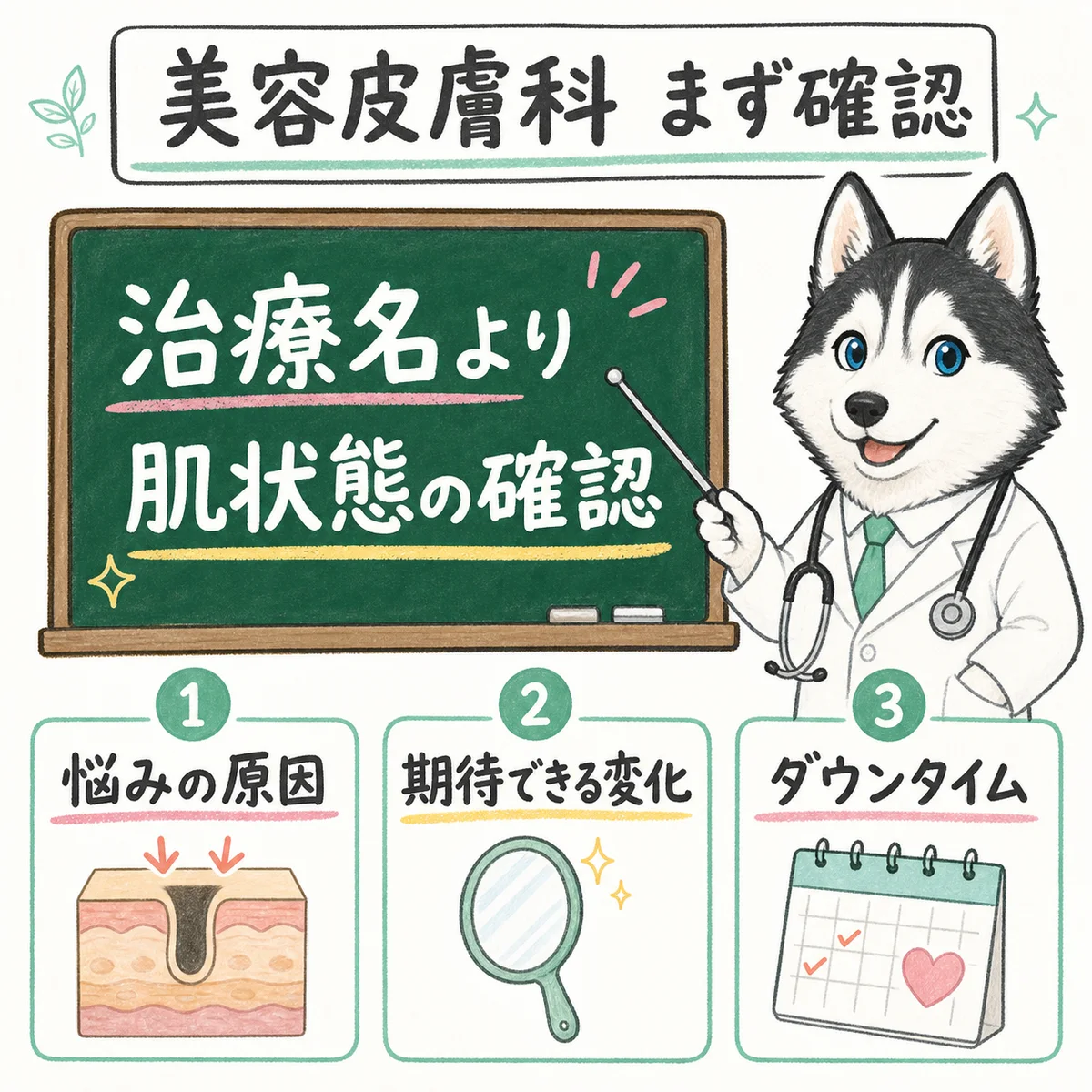 美容皮膚科で治療名より先に確認したい肌状態