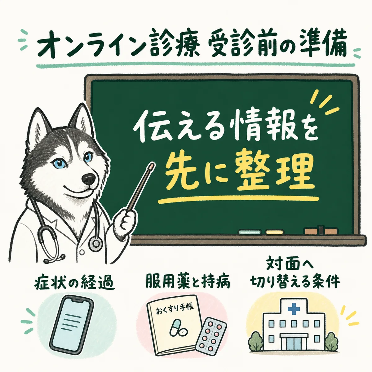 オンライン診療の受診前に準備する情報