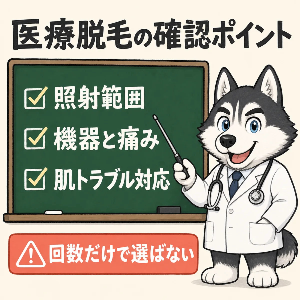 医療脱毛の契約前に確認するポイント